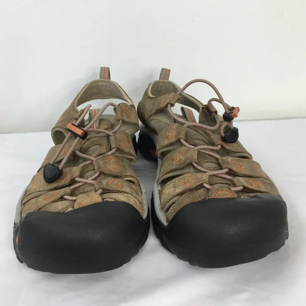Keen Mens Brown and Black New Port Water Sandal Size 9 GOOD Condition